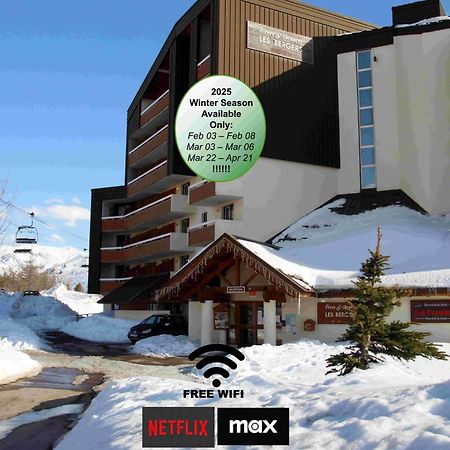 Superb View+Swim Pool+Smart Tv+Netflix+Projector Apartment Huez Exterior foto
