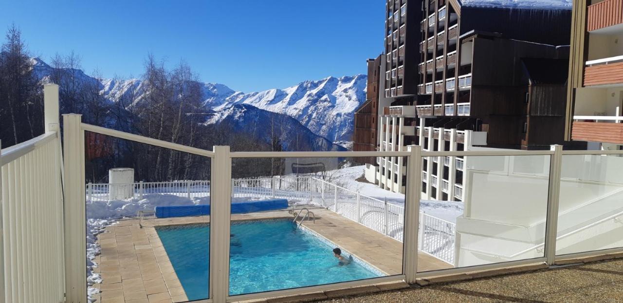 Superb View+Swim Pool+Smart Tv+Netflix+Projector Apartment Huez Exterior foto